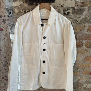 Universal Works Men's Bakers Jacket - Ecru